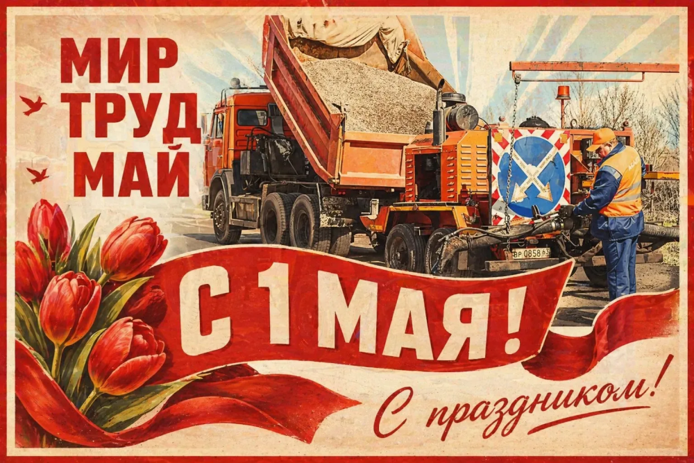 С праздником Весны и Труда!