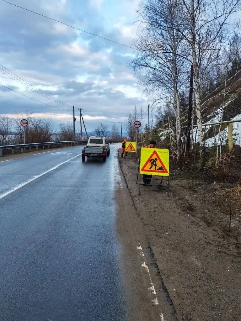Внимание! Сход горных пород на а/д «Урал» — Ширяево (км 46 +350) 