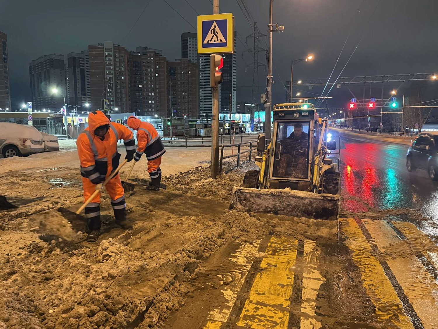 АО "АСАДО" встретили первый снегопад в рабочем режиме