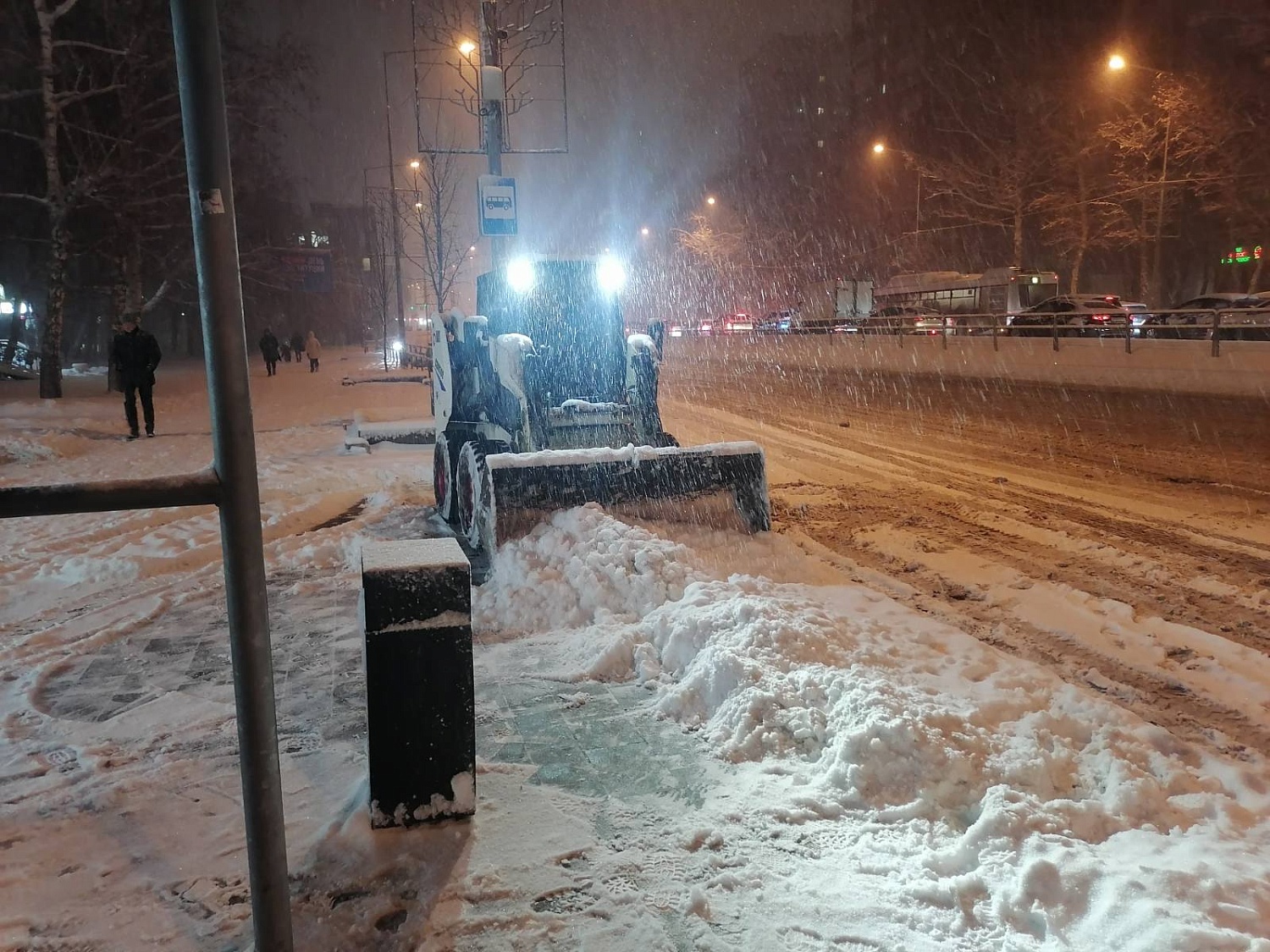 АО "АСАДО" встретили первый снегопад в рабочем режиме