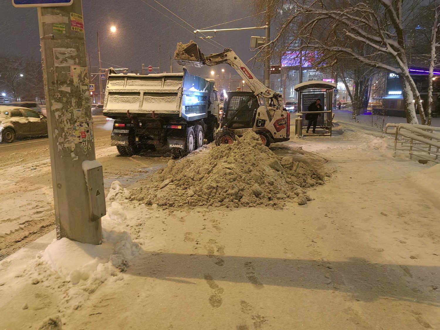 АО "АСАДО" встретили первый снегопад в рабочем режиме